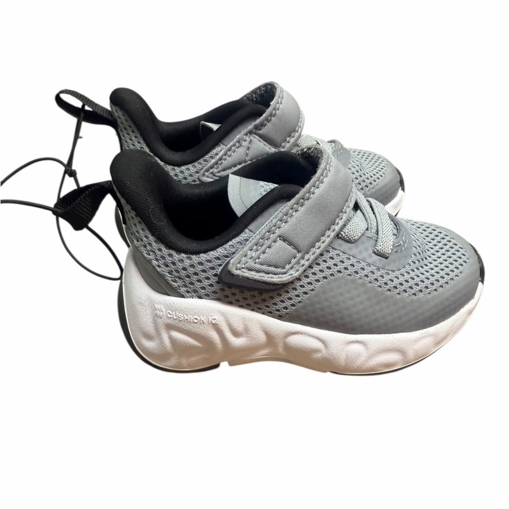 All in Motion Kids Gray and White Sneakers 5C